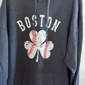 Brand New Boston Baseball Sweatshirt with Hood